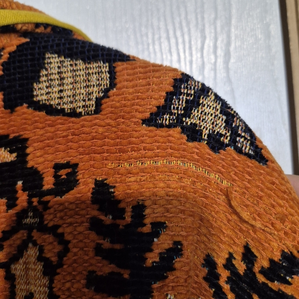 ๐โค๏ธ760Free People Mosaic Boxy Tapestry Moto Statement Jacket Coat Motorcycle - Picture 4 of 6